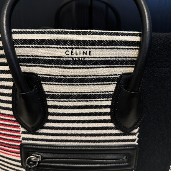 Celine Medium Striped Phantom Luggage Tote - Picture 3 of 10